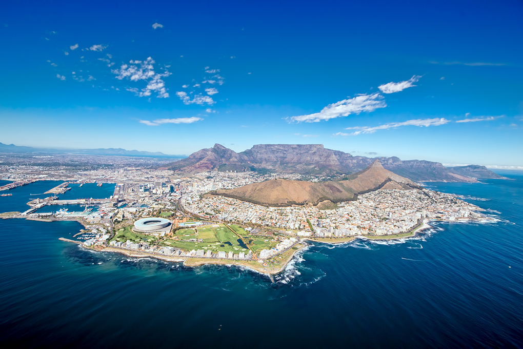Aerial View of Cape Town - Around About Cars