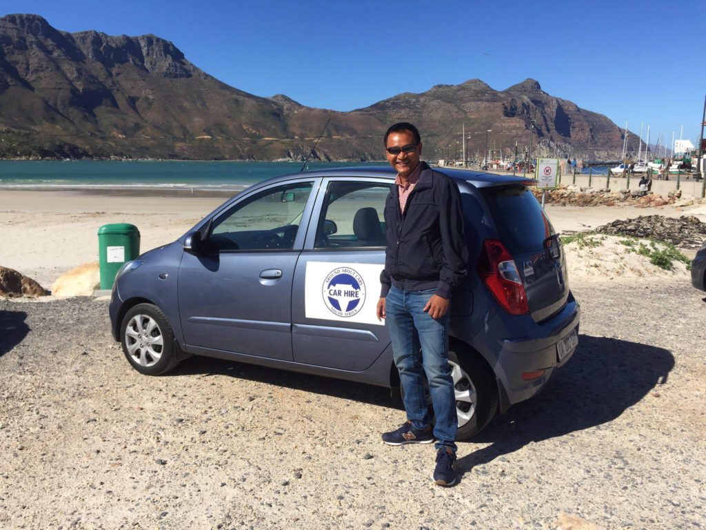 Keith Jenkins, Co-Founder of Ambassador and travel blogger at Velvet Escape, in Hout Bay - Around About Cars
