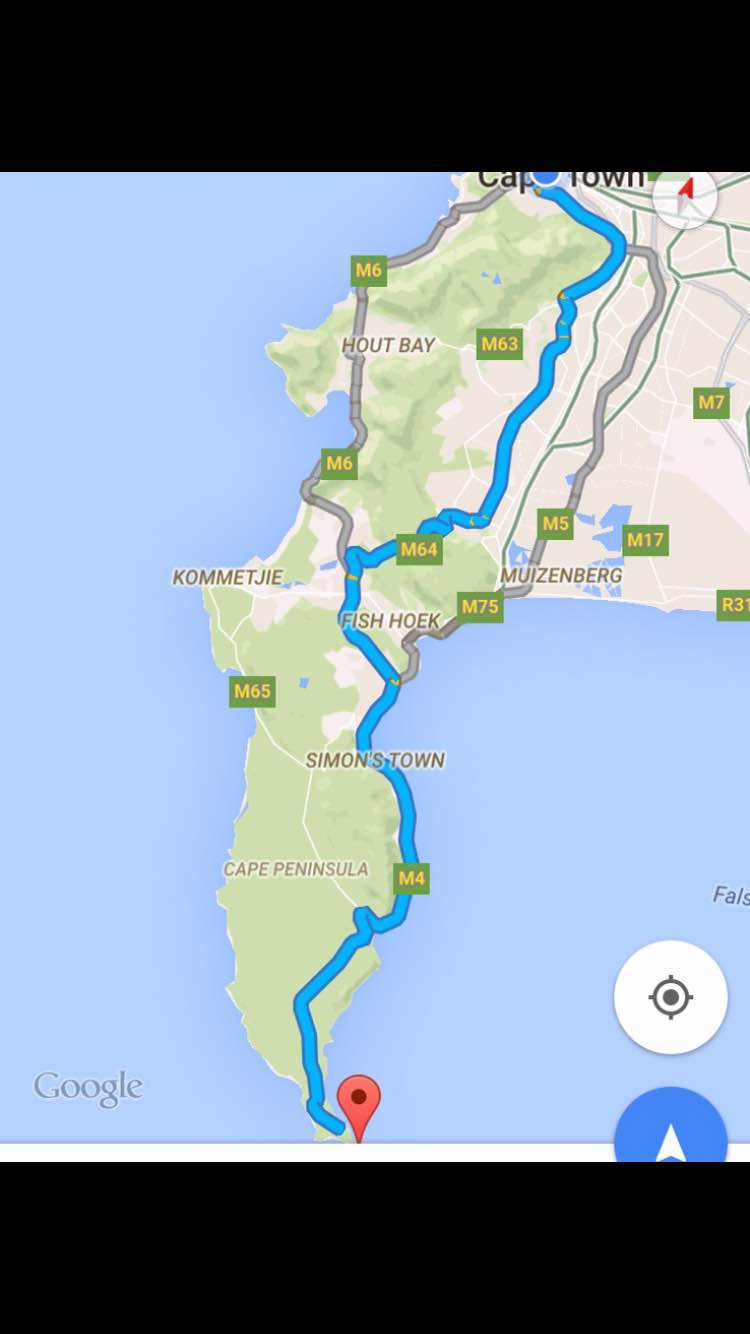 Directions to Cape Point Table Mountain National Park 2.