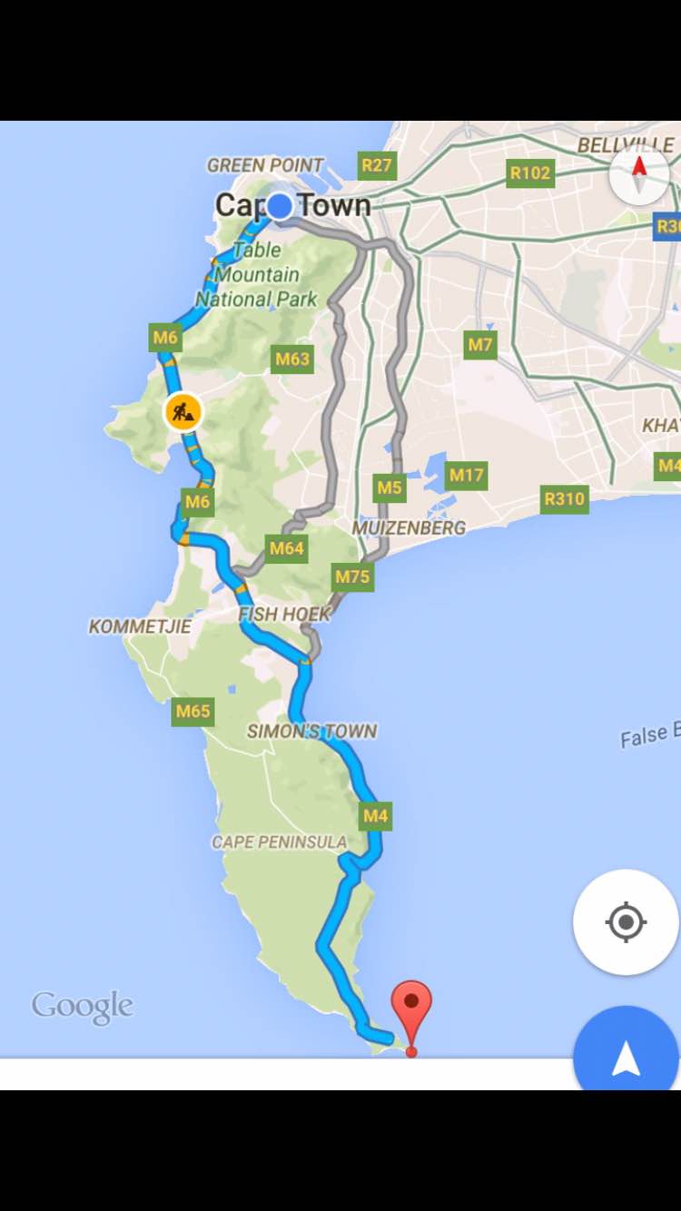 Directions to Cape Point Table Mountain National Park 1.